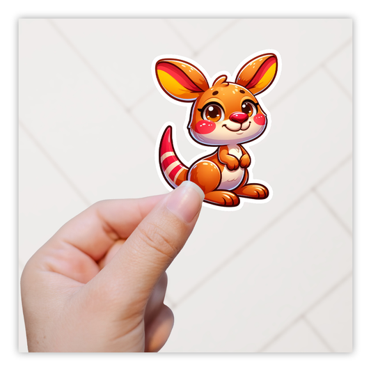 Kangaroo Die Cut Sticker (5154)