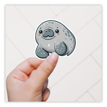 Manatee Sea Cow Die Cut Sticker (5156)