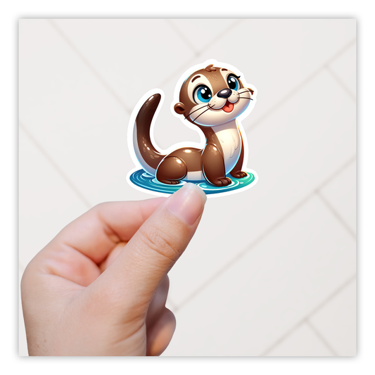 Sea Otter Die Cut Sticker (5159)