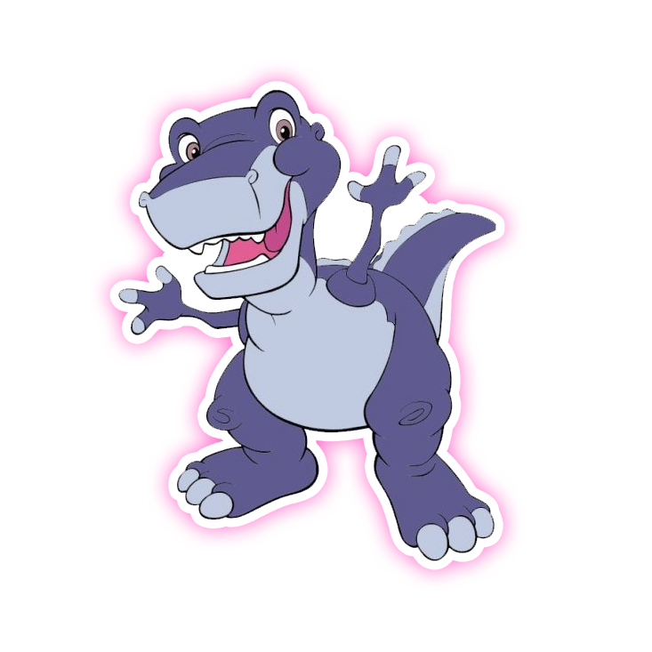 The Land Before Time Chomper Die Cut Sticker (516)