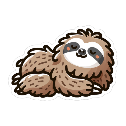 Sloth Die Cut Sticker (5163)