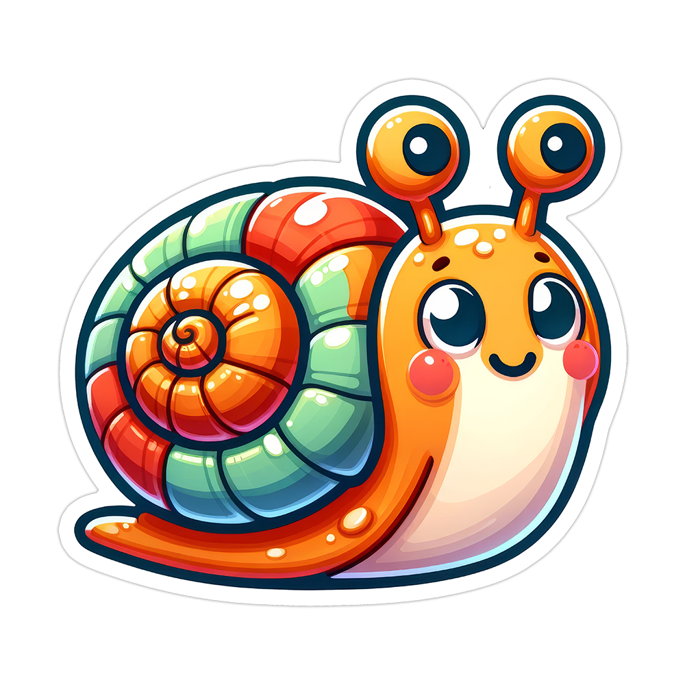 Snail Die Cut Sticker (5164)