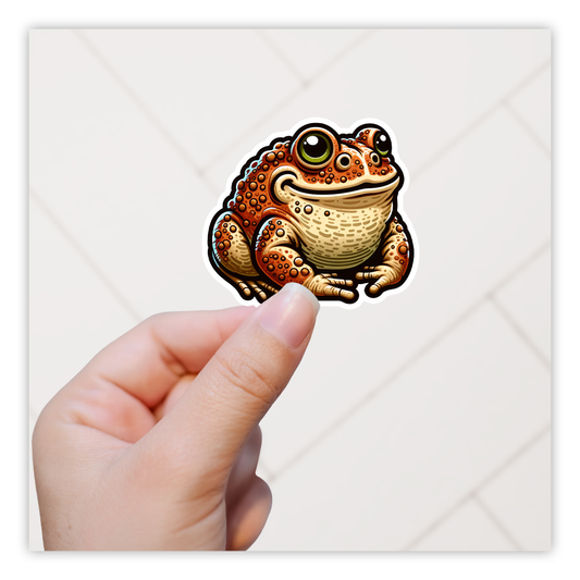 Brown Toad Die Cut Sticker (5166)