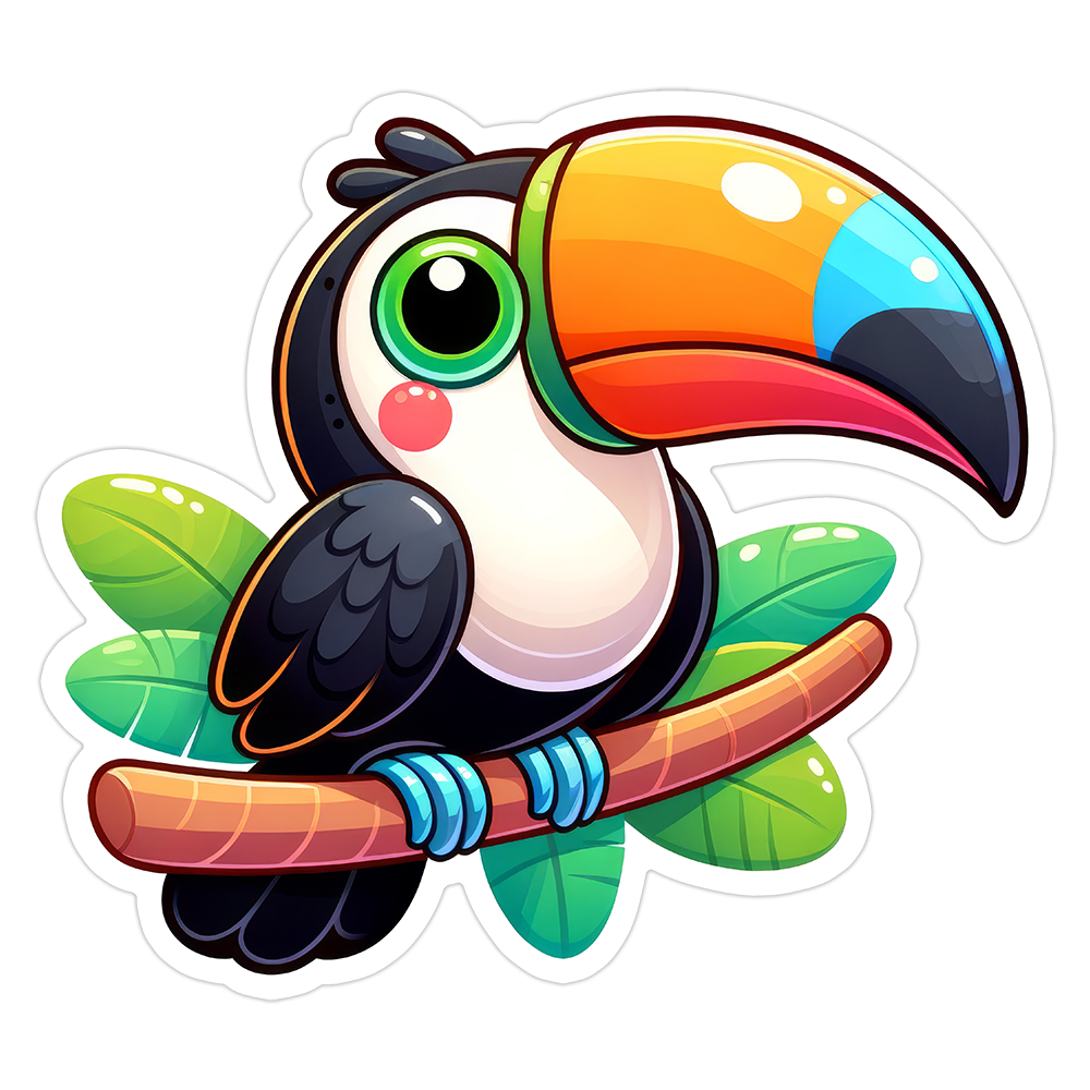 Toucan Die Cut Sticker (5167)