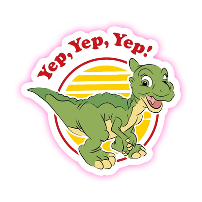 The Land Before Time Ducky Yep Yep Yep Die Cut Sticker (517)