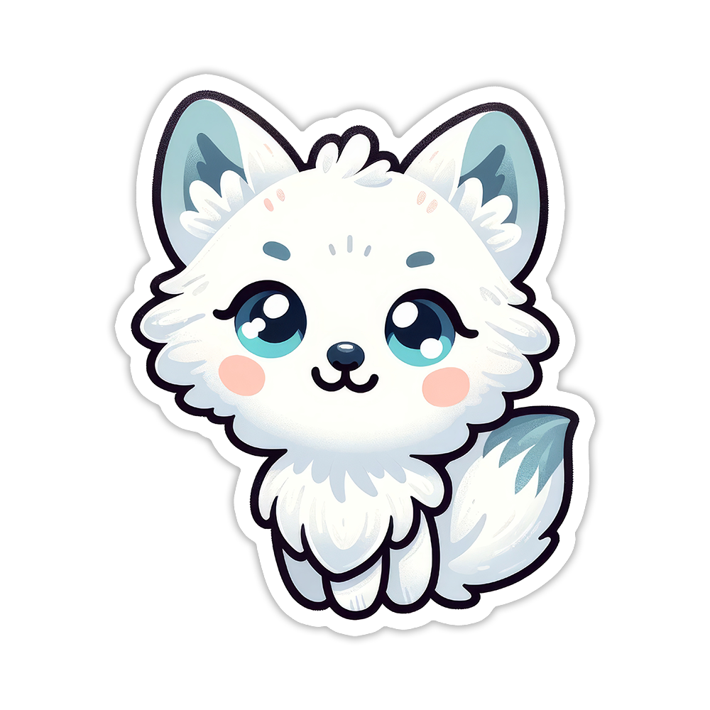 Arctic Fox Die Cut Sticker (Copy)