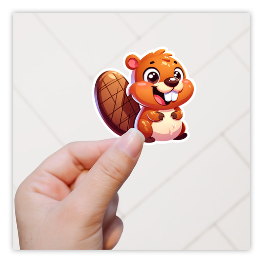 Beaver Die Cut Sticker (5182)