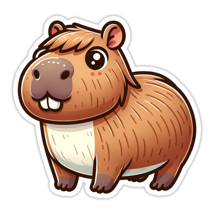 Capybara Die Cut Sticker (5183)