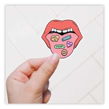 Terapie Pille Girls Night Puppies Netflix Bubble Bath Die Cut Sticker (5199)