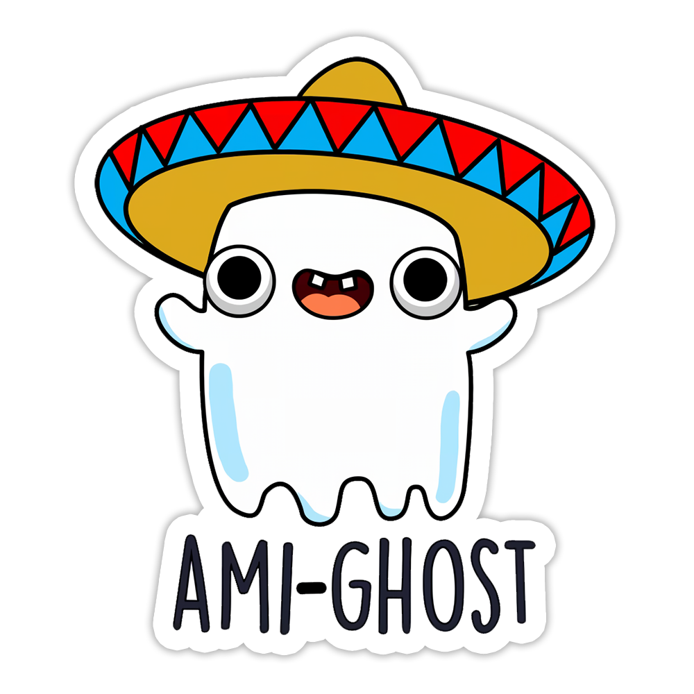 Ami-Ghost Mexican Ghost Die Cut-plakker (5206)