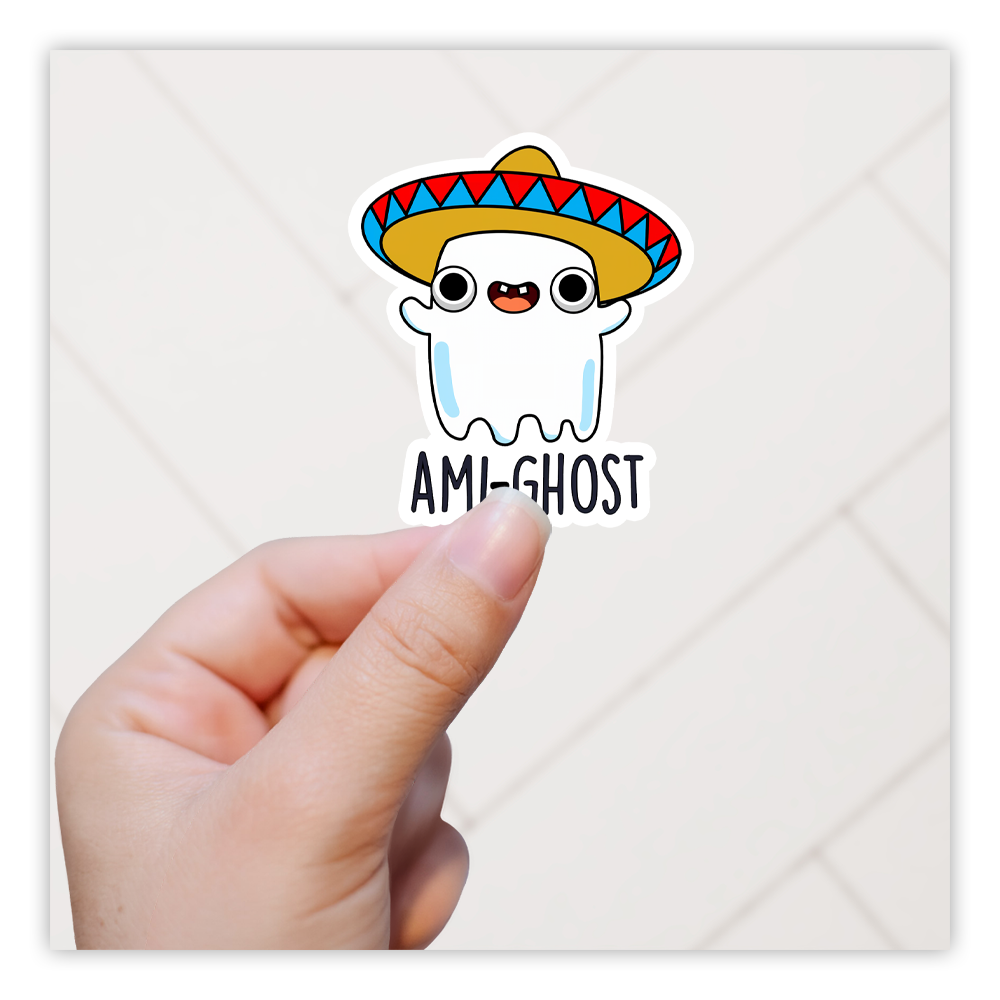 Ami-Ghost Mexican Ghost Die Cut-plakker (5206)