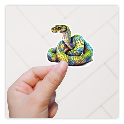 Boa Constrictor Python Snake Die Cut Sticker (5230)