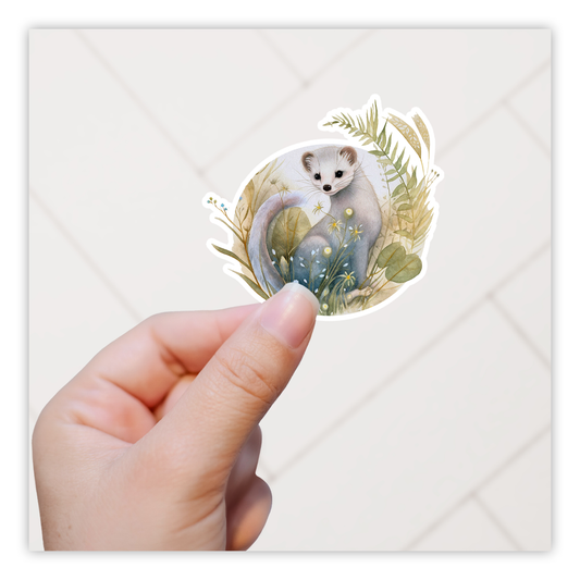 Ermine Stoat Weasel Die Cut Sticker (5247)