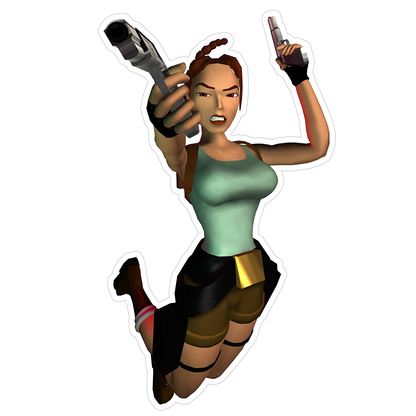 Tomb Raider Lara Croft Die Cut Sticker (525)