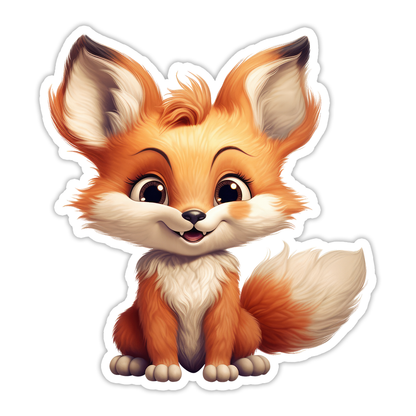 Red Fox Die Cut Sticker (5252)