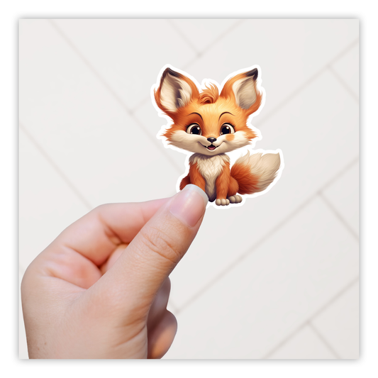 Red Fox Die Cut Sticker (5252)