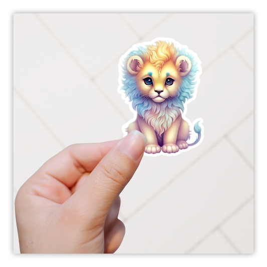 Cute Lion Die Cut Sticker (5266)