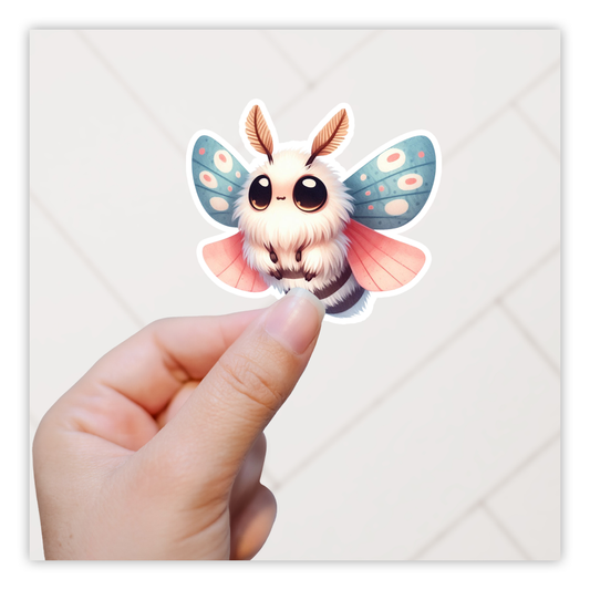 Kawaii Moth Die Cut Sticker (5268)