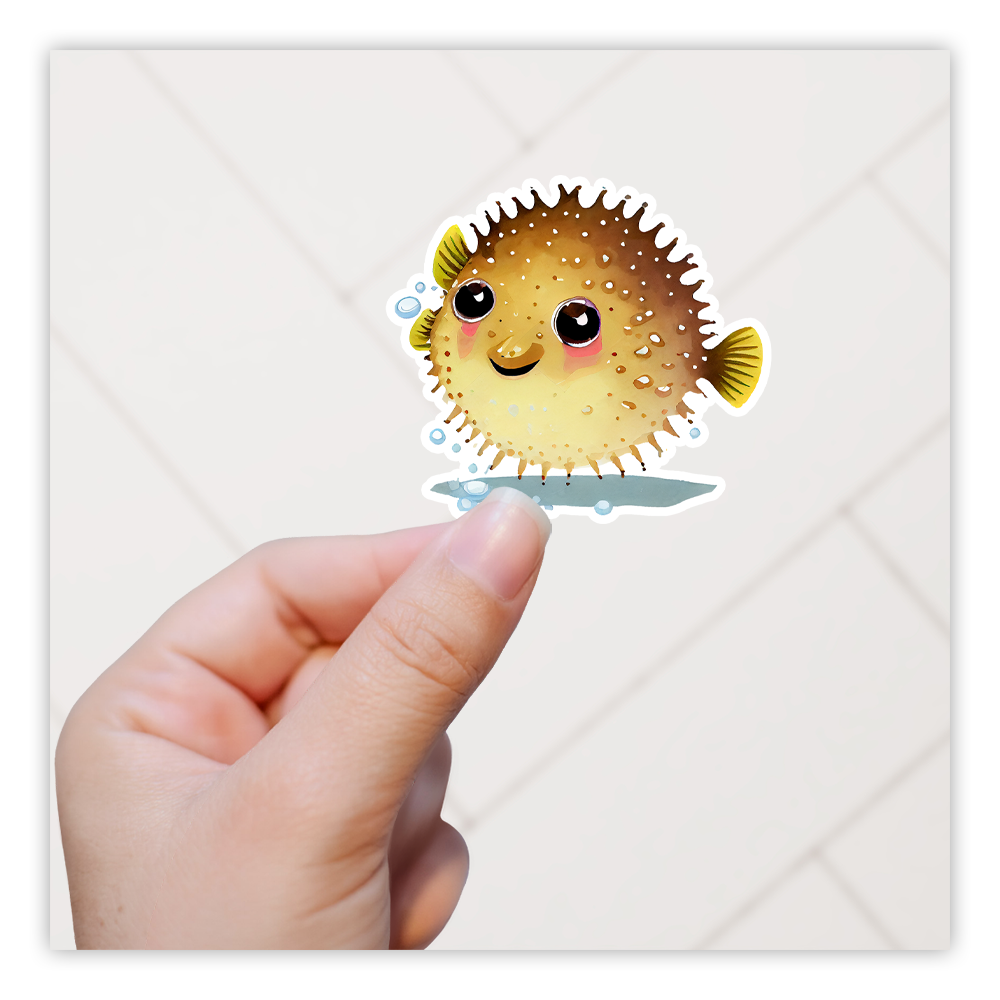 Puffer Fish Die Cut Sticker (5281)