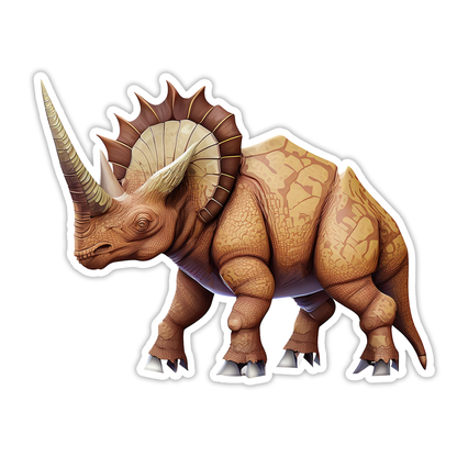 Triceratops Die Cut Sticker (5284)