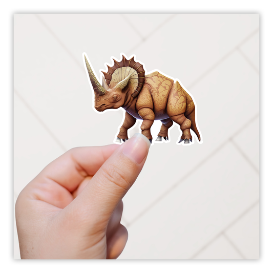 Triceratops Die Cut Sticker (5284)