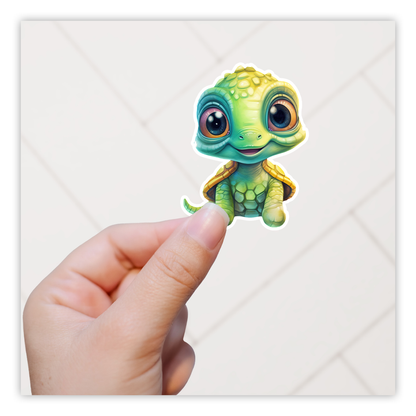 Cute Turtle Die Cut Sticker (5285)