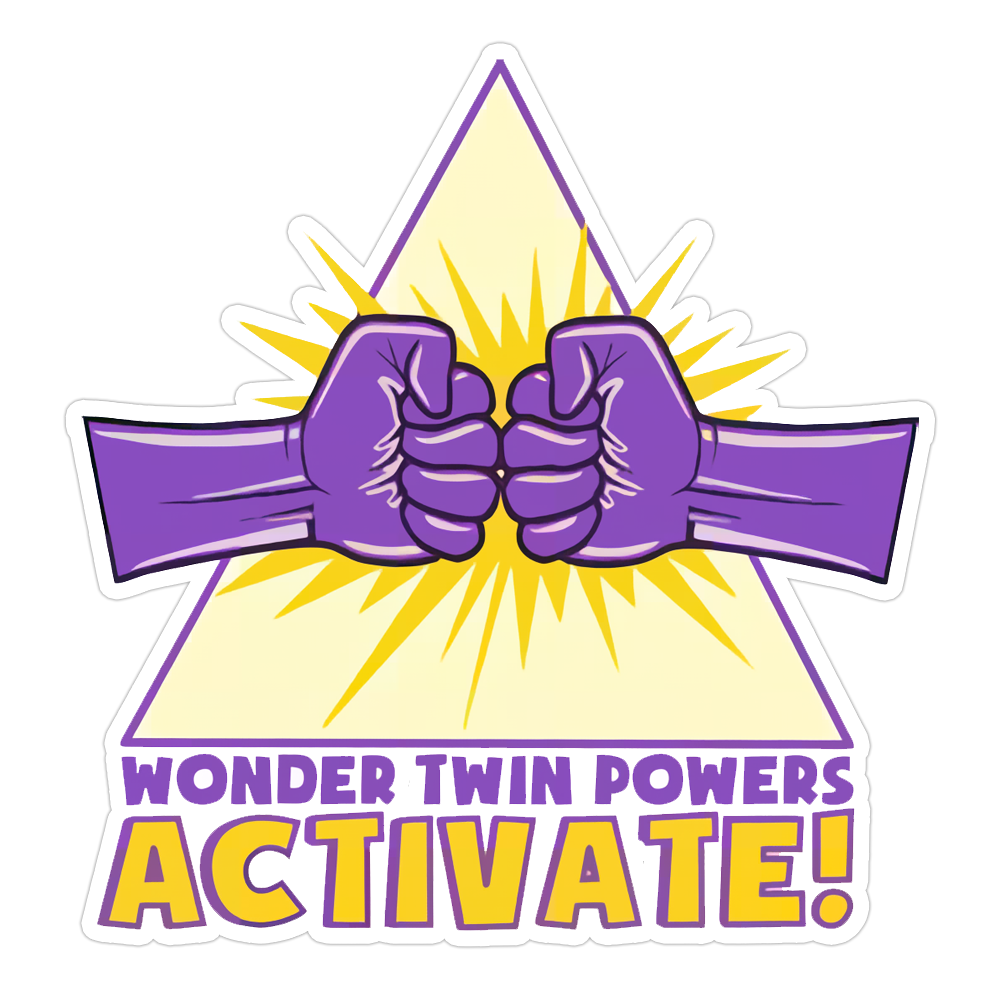 Wonder Twin Powers Activate Die Cut Sticker (5289)