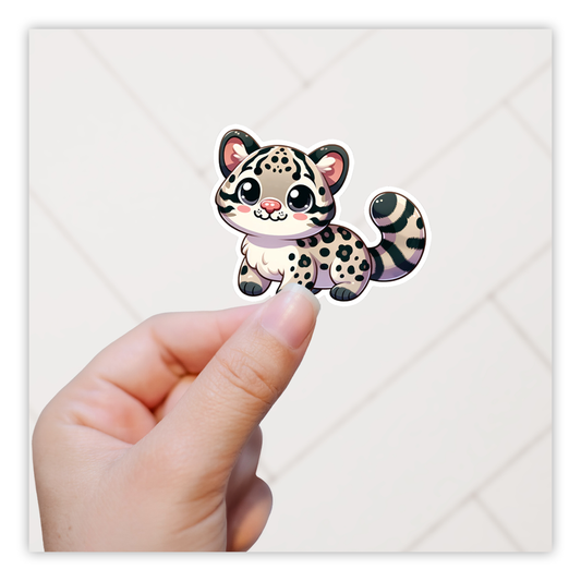 Clouded Leopard Die Cut Sticker (5297)