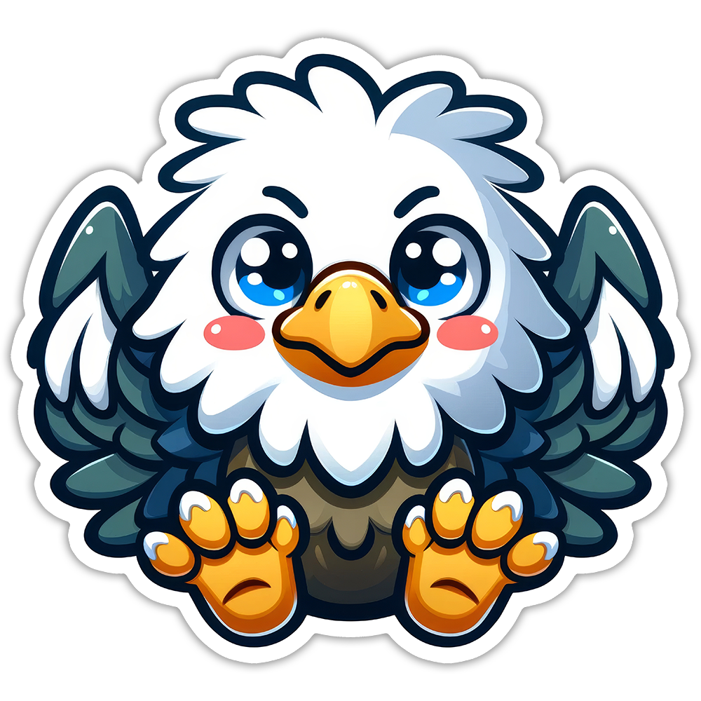 Bald Eagle Die Cut Sticker (5300)