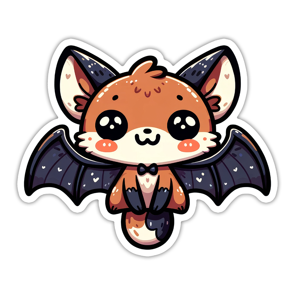 Flying Fox Bat Die Cut Sticker (5302)
