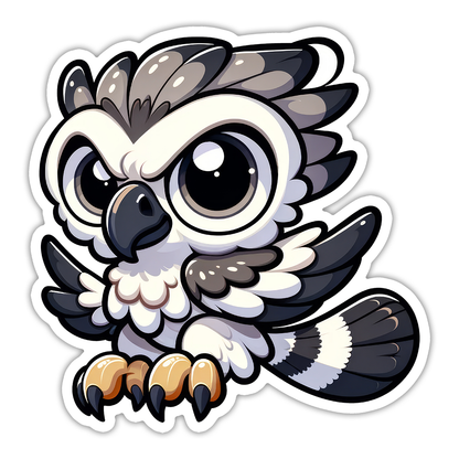 Harpy Eagle Die Cut Sticker (5303)