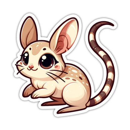 Jerboa Rodent Die Cut Sticker (5307)