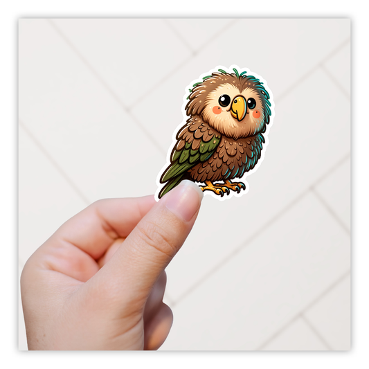 Kakapo Bird Die Cut Sticker (5308)