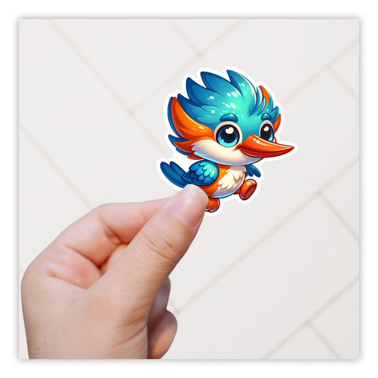 Kingfisher Bird Die Cut Sticker (5309)