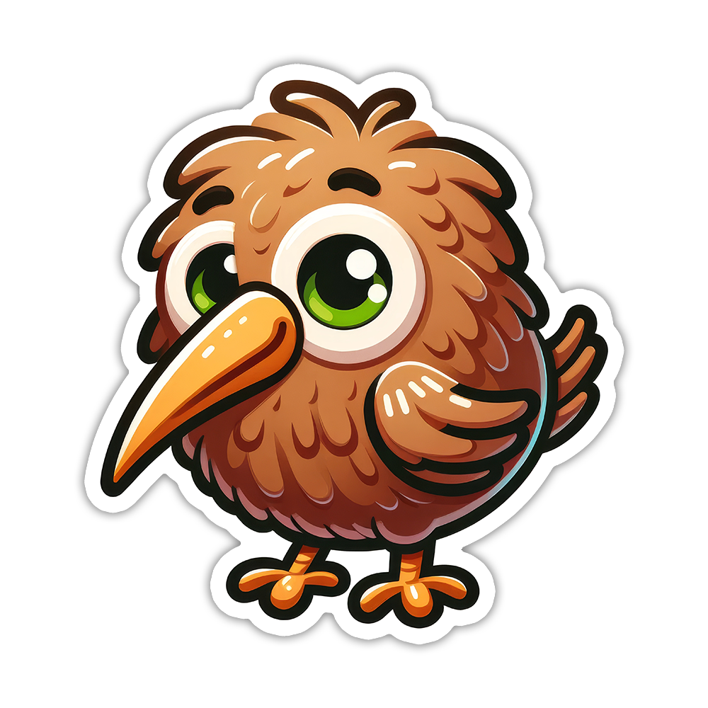 Kiwi Bird Die Cut Sticker (5310)