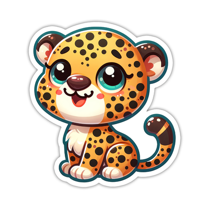 Leopard Die Cut Sticker (5312)