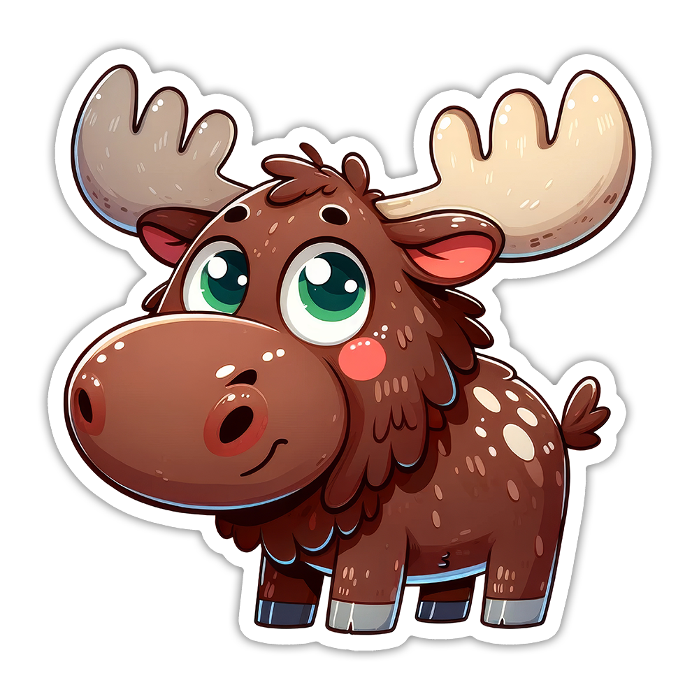 Moose Die Cut Sticker (5315)