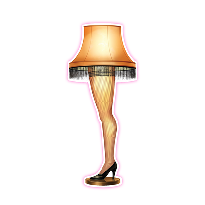 A Christmas Story Leg Lamp Vacation Die Cut Sticker (532)