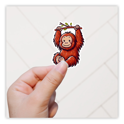 Orangutan Die Cut Sticker (5321)