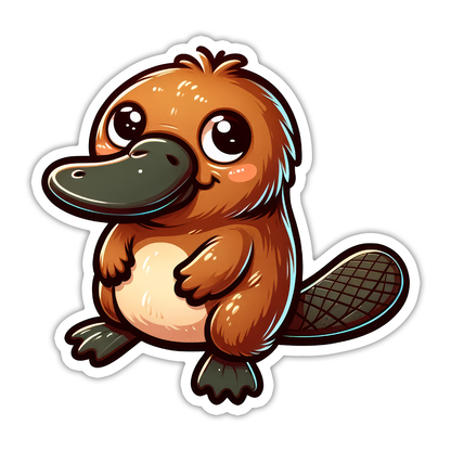 Platypus Die Cut Sticker (5323)