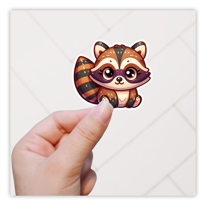 Raccoon Die Cut Sticker (5327)