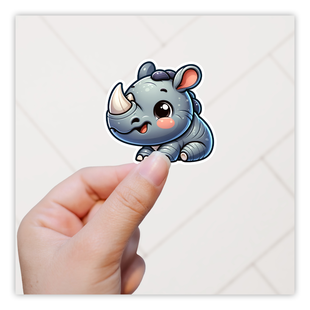 Rhino Rhinoceros Die Cut Sticker (5328)