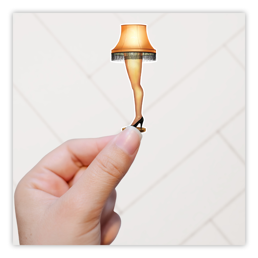 A Christmas Story Leg Lamp Vacation Die Cut Sticker (532)