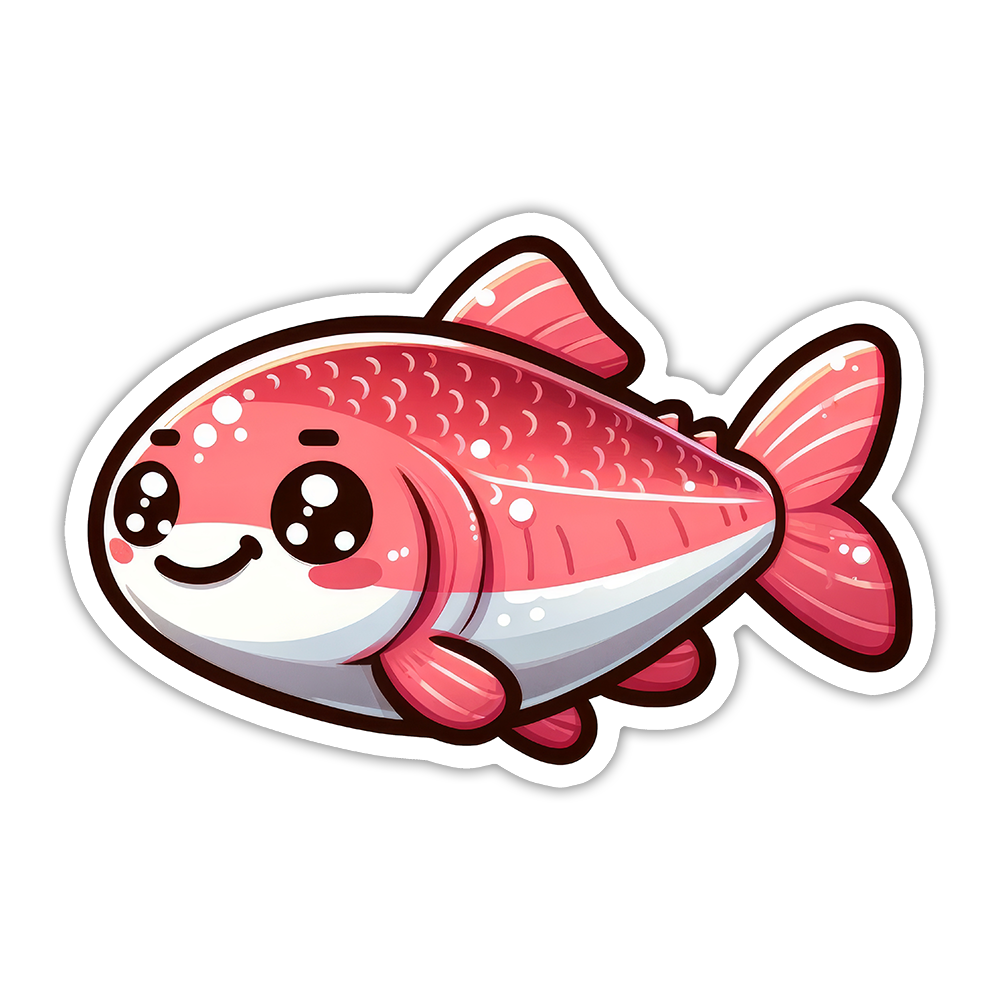 Salmon Fish Die Cut Sticker (5332)