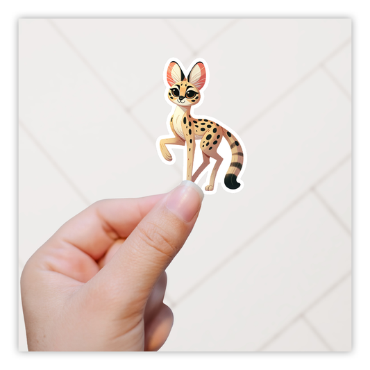 Serval Die Cut Sticker (5336)