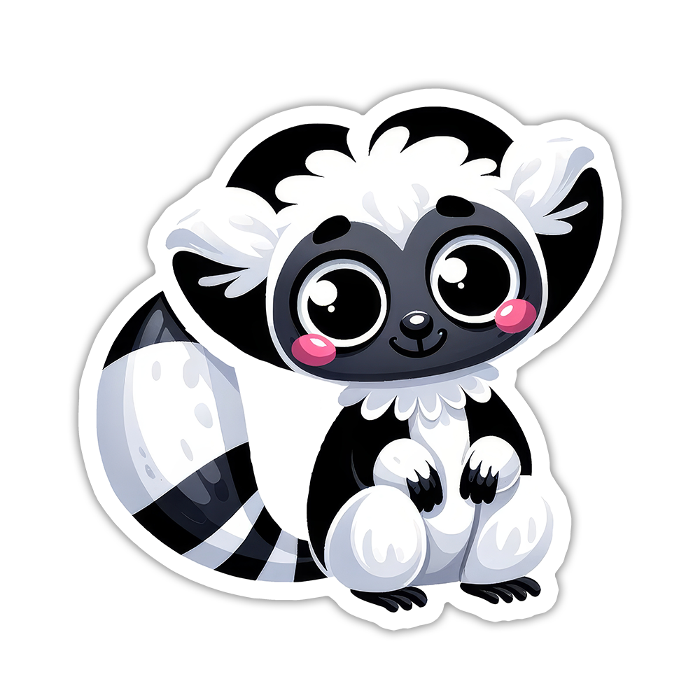 Sifaka Die Cut Sticker (5337)