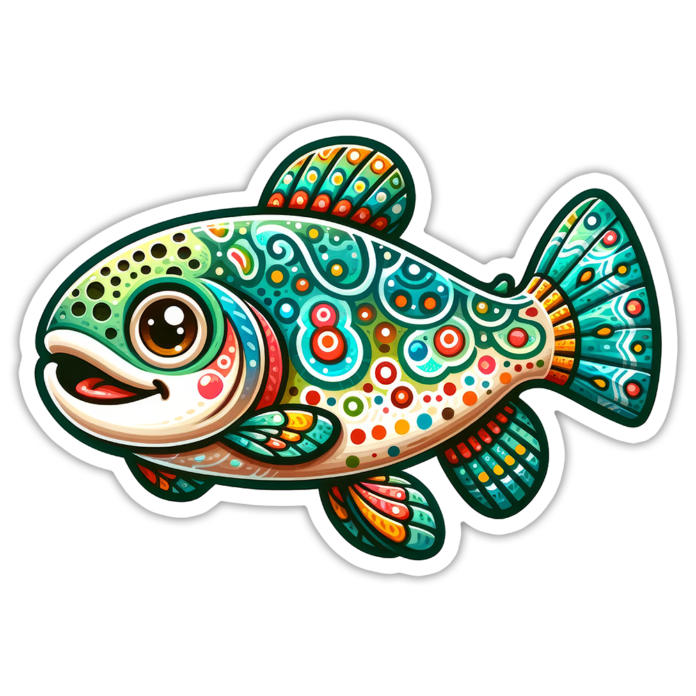 Trout Die Cut Sticker (5344)