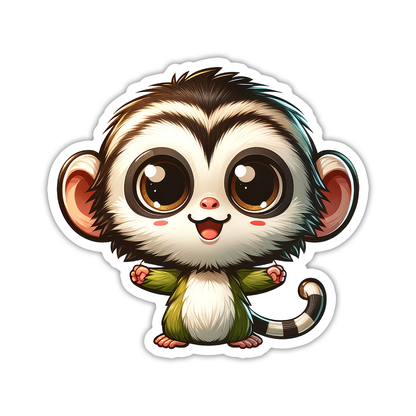 Vervet Monkey Die Cut Sticker (5346)