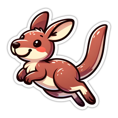 Wallaby Die Cut Sticker (5347)