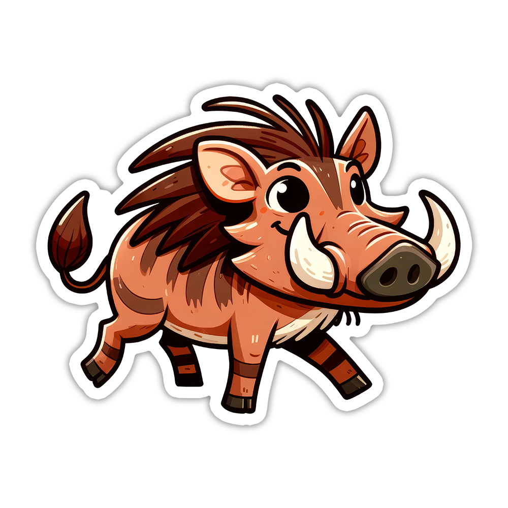 Warthog Die Cut Sticker (5348)